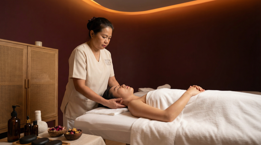 Relaxing deep tissue massage experience at Sook Kaya